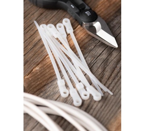 Хомут нейлоновый с отверстием для крепления (3,6х200) (100шт.) EKF PROxima  plc-c-o-3.6x200  EKF