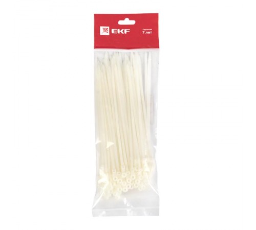 Хомут нейлоновый с отверстием для крепления (3,6х200) (100шт.) EKF PROxima  plc-c-o-3.6x200  EKF