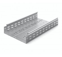 Металлический лоток перфорированный 300х80х3000, толщ. 1,0 мм, Сендзимир цинк, 014380  ЛПМЗТ-300х80х3000-1,0-СЦ   Ostec