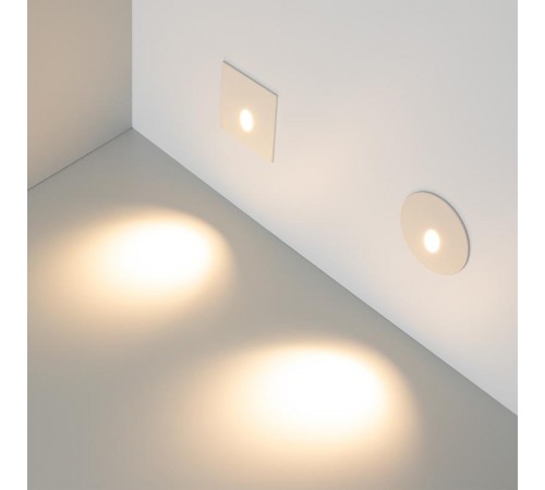 Светильник LT-GAP-S70x70-3W Warm3000 (WH, 30 deg)  025738  Arlight