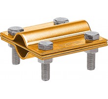 Зажим заземления стержень - стержень крестообразный, латунь90530-1Ezetek