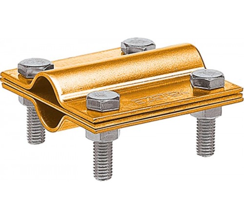 Зажим заземления стержень - стержень крестообразный, латунь90530-1Ezetek