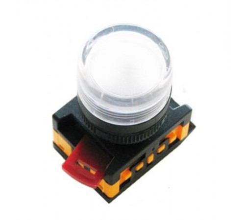 Лампа AL-22TE сигнальная d22мм белый неон/240В цилиндр   BLS30-ALTE-K01  GENERICA