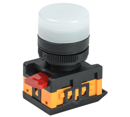 Лампа AL-22TE сигнальная d22мм белый неон/240В цилиндр   BLS30-ALTE-K01  GENERICA