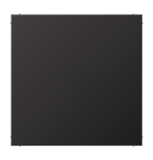 Крышка без отверстий, фиксация защёлкиванием, для произвольных вырезов (либо использование в качестве заглушки), возможно IP44; металл; dark; Aluminiu