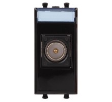 ТВ розетка оконечная "Черный квадрат", "Avanti", 1 мод.  4402501  DKC