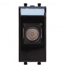 ТВ розетка оконечная "Черный квадрат", "Avanti", 1 мод.  4402501  DKC