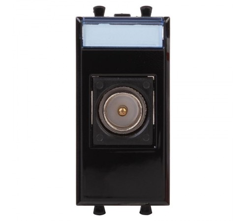 ТВ розетка оконечная "Черный квадрат", "Avanti", 1 мод.  4402501  DKC