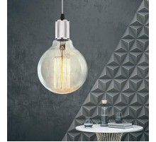 Светильник накладной подсветка PL13 E27 - 5 CH , цоколь Е27, провод 1 м, цвет хром (60/360)  Б0048526  ЭРА