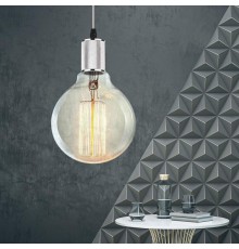 Светильник накладной подсветка PL13 E27 - 5 CH , цоколь Е27, провод 1 м, цвет хром (60/360)  Б0048526  ЭРА