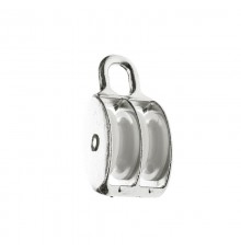 Блок для троса двойной оцинк. (нейлон.шкив) 15мм (1 шт) - ярлык ( 0,031 кг)  112728  Tech-KREP