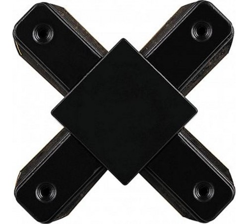 Коннектор для однофазного шинопровода LD1002 Х-образный черный  10331  FERON