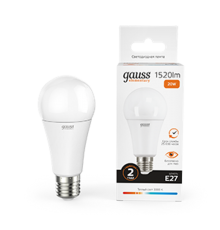 Лампа светодиодная LED 20Вт E27 220В 2700К Elementary A60  23219  Gauss