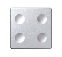 Сенсорный 4-кл выключатель с возможностью индивидуальной маркировки, алюминий  8000642-093  Simon