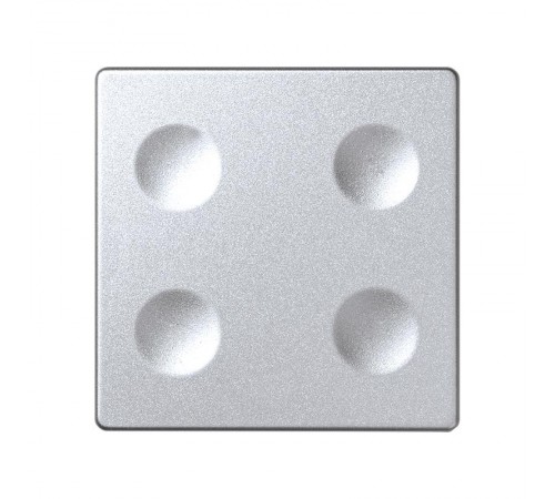 Сенсорный 4-кл выключатель с возможностью индивидуальной маркировки, алюминий  8000642-093  Simon