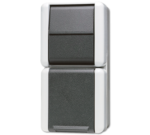 Комбинация - розетка универсальный выключатель; для накладного монтажа IP44 876W Jung