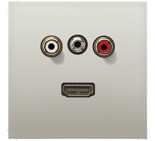 2x Cinch Audio (RCA) / Stereo Jack (TRS 3.5 mm) / HDMI MAES1082 Jung