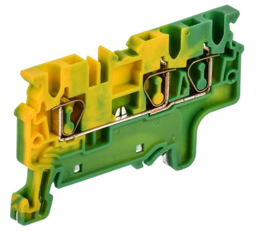 ARMAFIX Клемма пруж. CX2.5-3 PE 2,5мм2 3-конт. зазем.  AF-CT41-00-3-K52-002  IEK