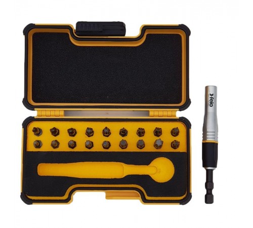 Набор бит ударных PZ/PH/Tx Impact с держателем бит Impact в кейсе, 19 шт  02071946  Felo