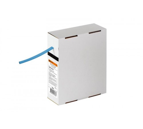 Термоусаживаемая трубка ТУТнг 6/3 синяя в коробке (10 м/упак)   SQ0518-0411  TDM