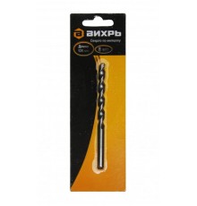 Сверло по бетону 8x120, цилиндрический хвостовик (1 шт. в блистере)  73/10/6/16  ВИХРЬ