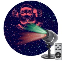 Проектор Laser Танцующий Санта,  ENIOP-06  , IP44, 220В (12/180)  Б0047977  ЭРА