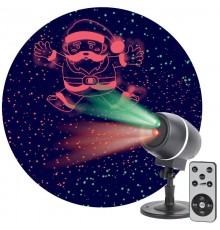 Проектор Laser Танцующий Санта,  ENIOP-06  , IP44, 220В (12/180)  Б0047977  ЭРА
