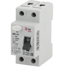 Выключатель дифференциальный (УЗО) (электромеханическое) NO-902-56 ВД1-63 1P+N 25А 100мА Pro  Б0031895  ЭРА