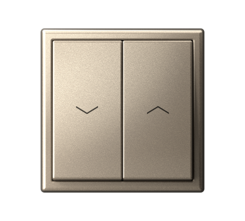 ArtGallery Шампань Выключатель 2-клавишный ДЛЯ ЖАЛЮЗИ, 2х сх.4, 10А, механизм, быстрозажим. клем.  GAL000519S  SE