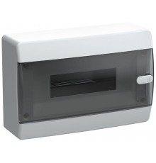 Корпус пластиковый навесной на 12 модулей ЩРН-П-12 IP41 черная прозрачная дверь UNION Compact  UIC-KP12-N-12-41-K01  IEK