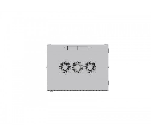 Шкаф настенный 19" TERACOM PRO 6U 600х600 мм дверь стеклянная с замком-ручкой серый  TRP-WLL-0666-40G  EKF