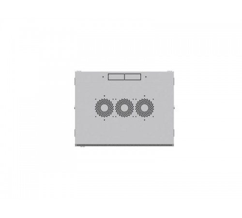 Шкаф настенный 19" TERACOM PRO 6U 600х600 мм дверь стеклянная с замком-ручкой серый  TRP-WLL-0666-40G  EKF