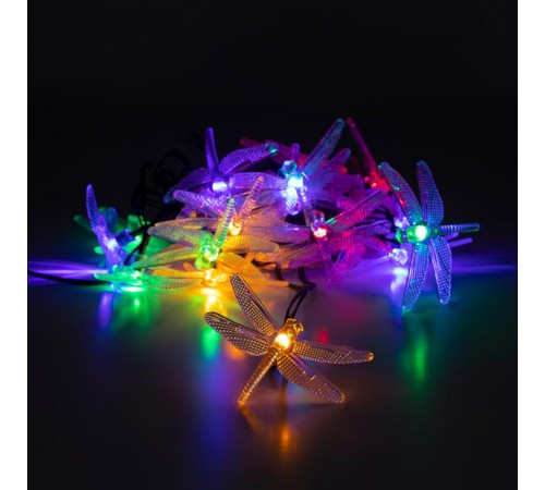 Садовая гирлянда ERASF22-16 Стрекоза на солнечной батарее 5,8 м  Б0053365  ЭРА