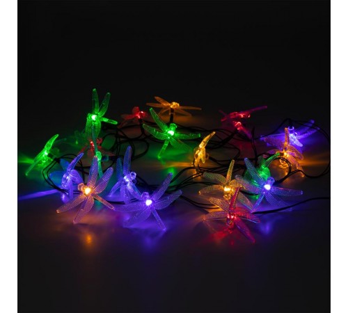 Садовая гирлянда ERASF22-16 Стрекоза на солнечной батарее 5,8 м  Б0053365  ЭРА