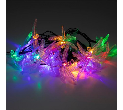 Садовая гирлянда ERASF22-16 Стрекоза на солнечной батарее 5,8 м  Б0053365  ЭРА