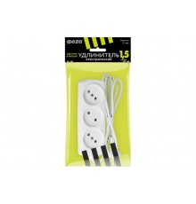 Удлинитель  Р16-010 3/1,5 (3 роз., 1.5 метра)  .1047779  ФАZA