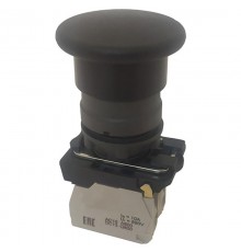 КМЕ 5502м УХЛ2, чёрный, 0но+2нз, гриб без фиксации, IP54, выключатель кнопочный (ЭТ)  ET006936  Электротехник