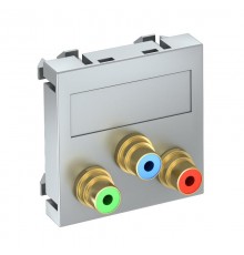 Мультимедийная рамка Video-Cinch Modul45 (серебристый) (MTG-3R L AL1)  6105120  OBO Bettermann