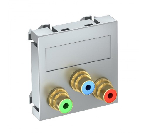 Мультимедийная рамка Video-Cinch Modul45 (серебристый) (MTG-3R L AL1)  6105120  OBO Bettermann