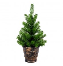 Елочка 45см в пластиковом горшке, Литая  533-334  NEON-NIGHT