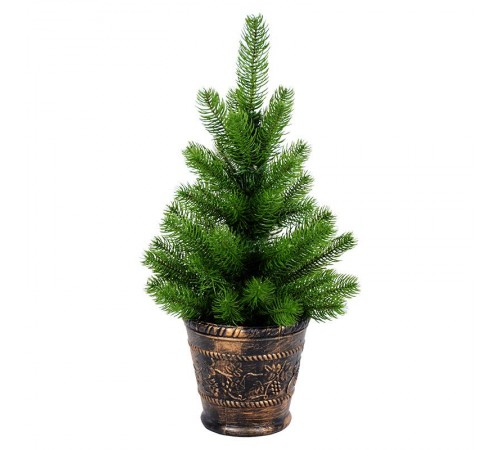 Елочка 45см в пластиковом горшке, Литая  533-334  NEON-NIGHT