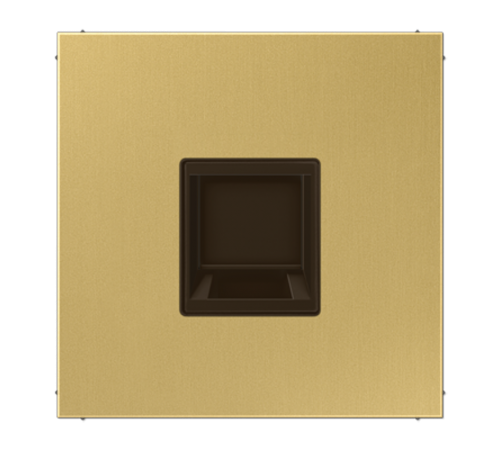 Плата (фиксация защёлкиванием) для одного модуля; металл; латунь Classic  ME1969-15WEC  Jung