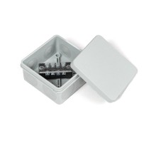 Коробка распределительная двухкомпонентная (HF) в комплекте с 4-кл. зажимами, сечение до 1,5 мм, 80х80х40 серая IP66 PR80.0168  Промрукав