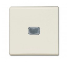 ABB Basic 55 Шале (белый) Выключатель 1-клавишный с подсветкой  1012-0-2185   2CKA001012A2185  ABB