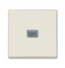 ABB Basic 55 Шале (белый) Выключатель 1-клавишный с подсветкой  1012-0-2185   2CKA001012A2185  ABB