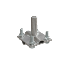 Соединитель крестообразный с резьбой для прутка  5-12 мм и полосы до 20 мм с 2 пластинами CU  RXS-D5-12-B20 CU  КМ-профиль