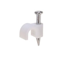 Крепеж кабеля круглый 4 мм, белый (упак. 20 шт)  07-4004-20  REXANT