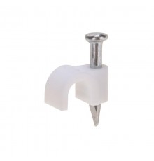 Крепеж кабеля круглый 4 мм, белый (упак. 20 шт)  07-4004-20  REXANT