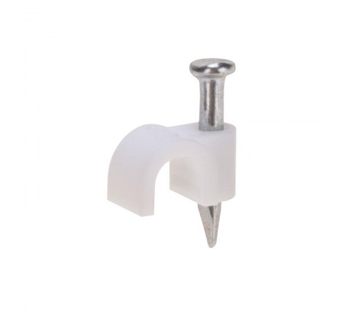 Крепеж кабеля круглый 4 мм, белый (упак. 20 шт)  07-4004-20  REXANT