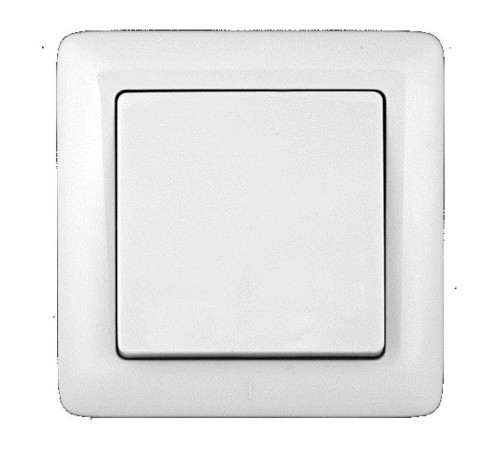 Хит Белый С/У Выключатель 1-клавишный 6А, 250В  VS16-133-B  SE